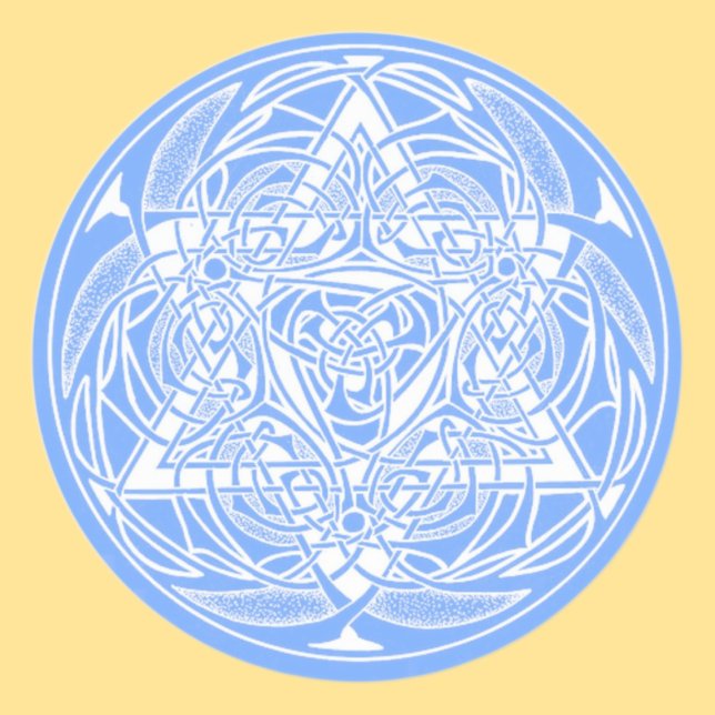 Adesivo Redondo Ornamentado Star de David (Criador carregado)