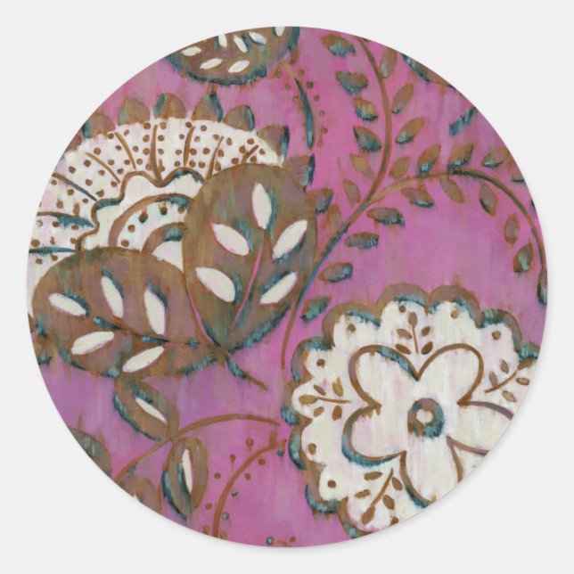 Adesivo Redondo Ornamento radiante I (Frente)