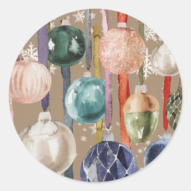 Adesivo Redondo Ornamentos De Vidro Russo Que Prendem Em Fita (Frente)