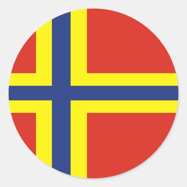 Adesivo Redondo orney country flag excelente reino unido (Frente)