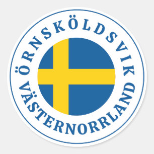 Adesivo Redondo ÖRNSKÖLDSVIK VÄSTERNORRLAND Suecia