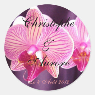 Adesivo Redondo Orquídea recortar Auto-adesivo phalaénopsis