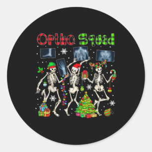 Adesivo Redondo Ortho Squad Xmas Três Papais noeis Reindeer Elf X-
