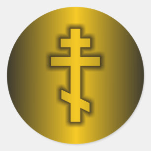 Adesivo Redondo Ortodoxo Russo