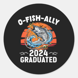 Adesivo Redondo Ortro O-fish-ally 2024 Graduação do Mais velho