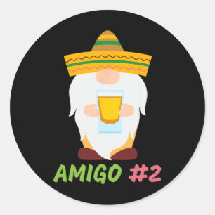 Adesivo Redondo Os 3 Amigos Cinco De Mayo Amigo #1 Correspondem