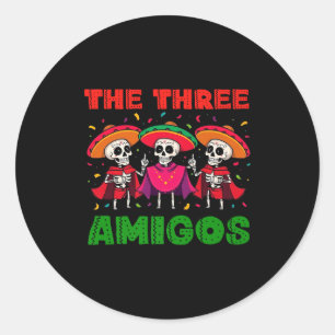 Adesivo Redondo Os 3 três amigos três amigos tres amigos cinco