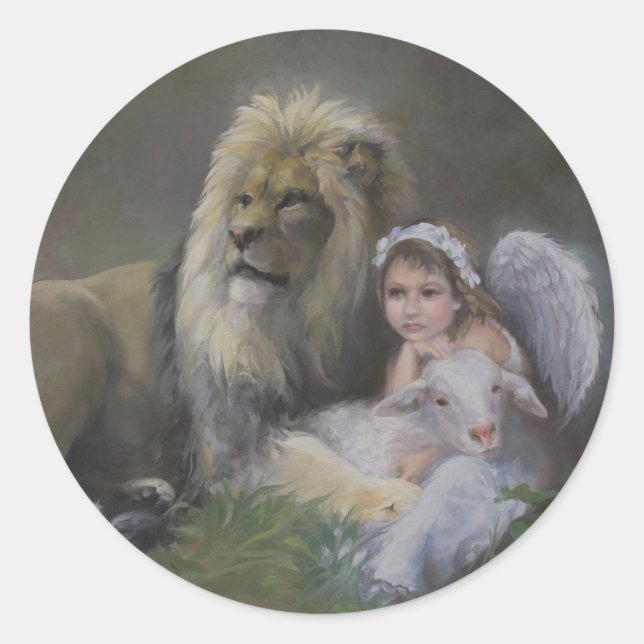 Adesivo Redondo Os Abençoados Três (Frente)