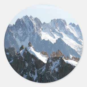 Adesivo Redondo Os Alpes - magníficos!