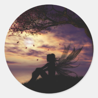 Adesivo Redondo Os Autocolantes De Fada Dreamer