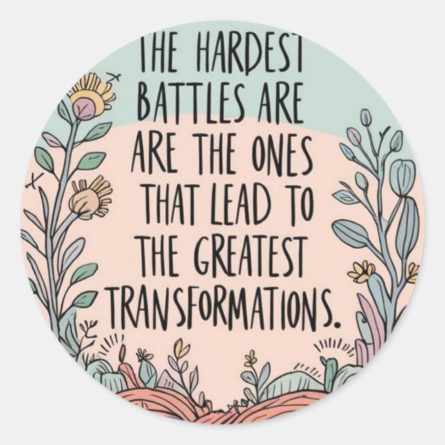 Adesivo Redondo Os Autocolantes mais duros (Frente)