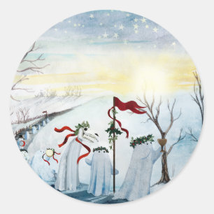 Adesivo Redondo Os Fantasmas Wassailing