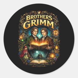 Adesivo Redondo Os Irmãos Grimm