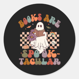 Adesivo Redondo Os Livros De Grovy São Figurinos De Halloween Spoo