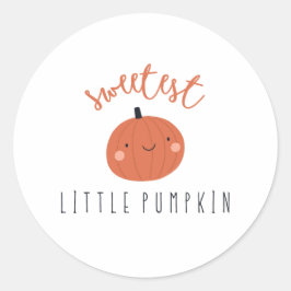 Adesivo Redondo Os mais fofos e rótulos de abóbora