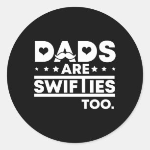 Adesivo Redondo Os Pais Do dia de os pais Também São Swifties