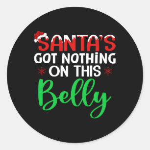 Adesivo Redondo Os papais noeis Não Têm Nada Nesta Gravidez Da Bel