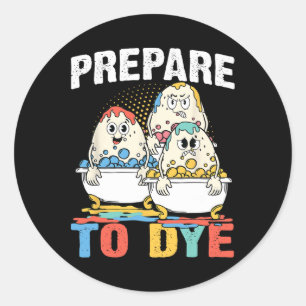 Adesivo Redondo Os páscoas Se Preparam Para O Dia Da Páscoa