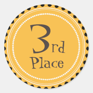 Adesivo Redondo Os Prêmios amarelos do professor