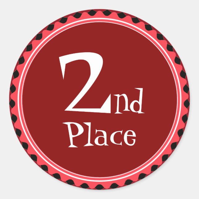 Adesivo Redondo Os Prêmios vermelhos do professor (Frente)