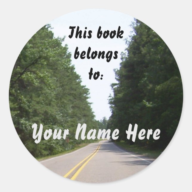 Adesivo Redondo Os rótulos do livro do viajante (Frente)