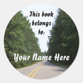 Adesivo Redondo Os rótulos do livro do viajante
