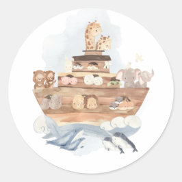 Adesivo Redondo Os Stickers de Arca de Noah