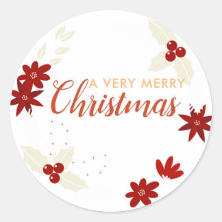 Adesivo Redondo Os Stickers do Feliz Natal
