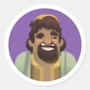 Adesivo Redondo Os 'Stickers' do Pastor: Jacob