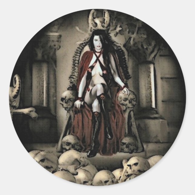 Adesivo Redondo Os Stickers Keep Vampire (Frente)