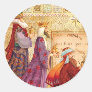 Adesivo Redondo Os Três Reis