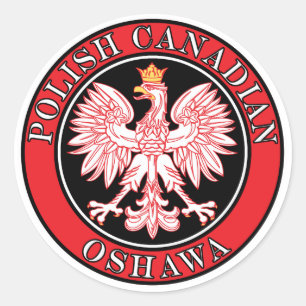 Adesivo Redondo Oshawa Polonesa Eagle