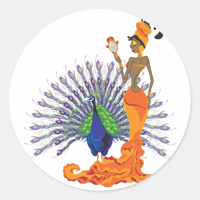 Adesivo Redondo Oshun Stickers (Frente)
