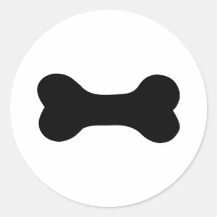 Adesivo Redondo osso do cão