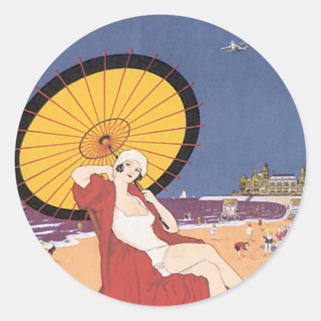 Adesivo Redondo Ostende - Bélgica (Frente)