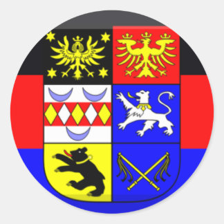 Adesivo Redondo Ostfriesland Flag Gem