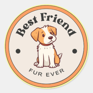 Adesivo Redondo ÓTIMO! Stickers - Pele Mais Amiga De Todos - Puppi
