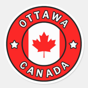 Adesivo Redondo Ottawa Canadá