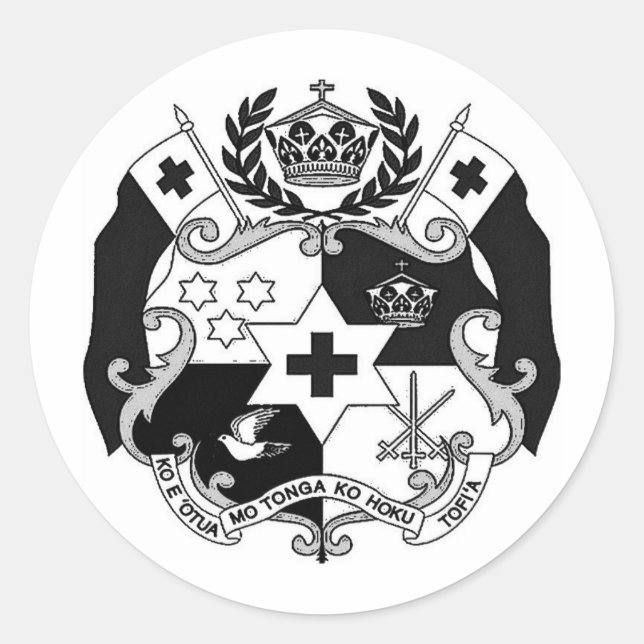 Adesivo Redondo Otua Mo Tonga Productionz (Frente)