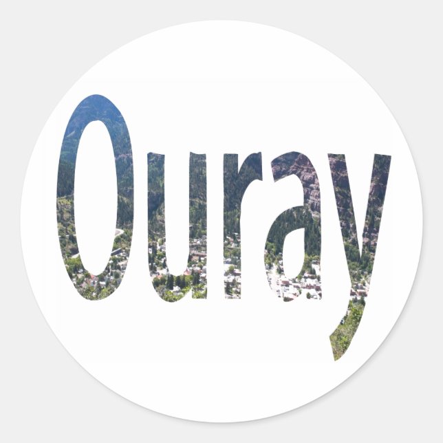 Adesivo Redondo Ouray Sticker (Frente)