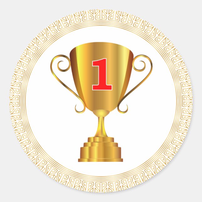 Adesivo Redondo Ouro (Frente)