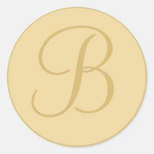 Adesivo Redondo Ouro Amarelo - Selos De Envelope Monogramados