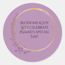 Ouro Bloom Floral Festa de aniversário