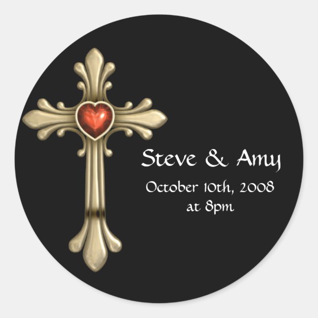 Adesivo Redondo Ouro com Vinhetas Cruzáveis Personalizáveis 18 (Frente)