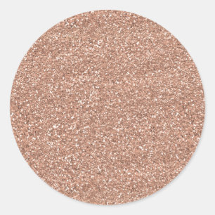 Adesivo Redondo Ouro cor-de-rosa