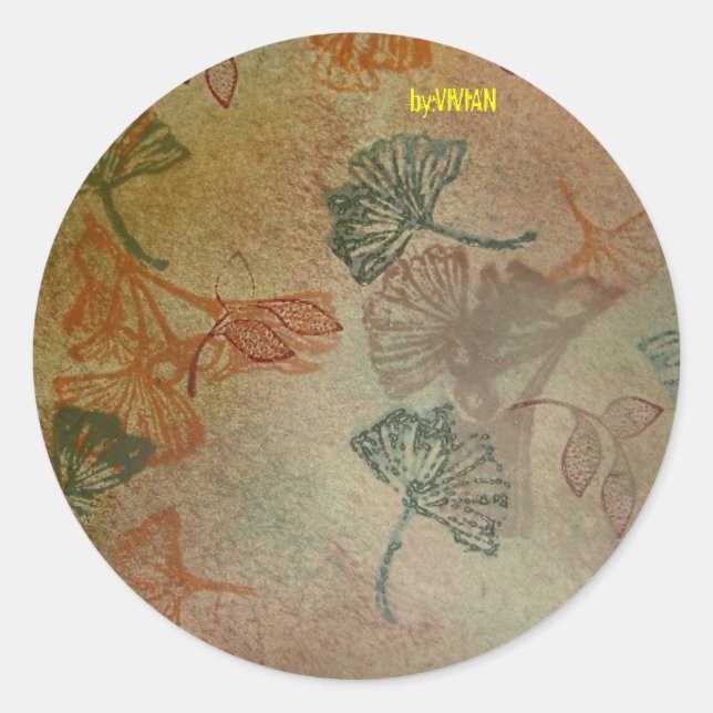 Adesivo Redondo Ouro de golfe T1608 (Frente)