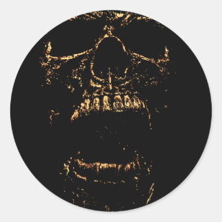 Adesivo Redondo Ouro de Horrorstuff