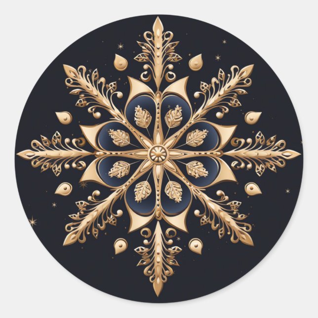 Adesivo Redondo Ouro decorativo (Frente)