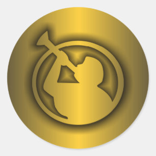 Adesivo Redondo Ouro do Mormon