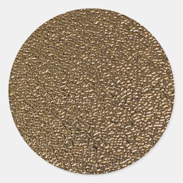 Adesivo Redondo Ouro embutido único (Frente)